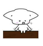 白ネコ犬の日常スタンプにゃにゃにゃ（個別スタンプ：35）