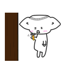 白ネコ犬の日常スタンプにゃにゃにゃ（個別スタンプ：36）