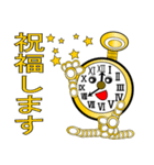 金の懐中時計（個別スタンプ：31）