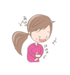 毎日使える【リアクションガール】（個別スタンプ：13）