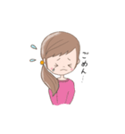 毎日使える【リアクションガール】（個別スタンプ：19）