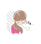 毎日使える【リアクションガール】（個別スタンプ：21）