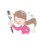 毎日使える【リアクションガール】（個別スタンプ：26）