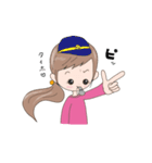 毎日使える【リアクションガール】（個別スタンプ：33）