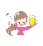 毎日使える【リアクションガール】（個別スタンプ：35）