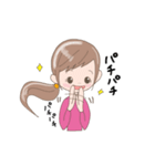 毎日使える【リアクションガール】（個別スタンプ：37）