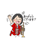 ハニービーズウィンドバンド（個別スタンプ：7）