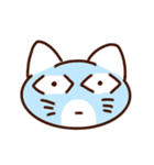 お顔で伝えるカラーねこ（個別スタンプ：2）