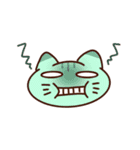 お顔で伝えるカラーねこ（個別スタンプ：3）