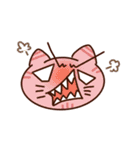 お顔で伝えるカラーねこ（個別スタンプ：4）