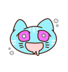 お顔で伝えるカラーねこ（個別スタンプ：8）