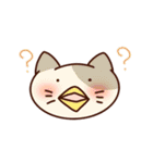 お顔で伝えるカラーねこ（個別スタンプ：16）