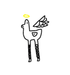 足の長いかもさん（EN)（個別スタンプ：7）