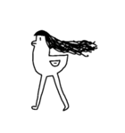 足の長いかもさん（EN)（個別スタンプ：11）