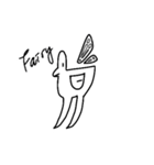 足の長いかもさん（EN)（個別スタンプ：14）