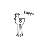 足の長いかもさん（EN)（個別スタンプ：20）