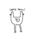 足の長いかもさん（EN)（個別スタンプ：32）