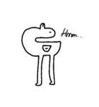 足の長いかもさん（EN)（個別スタンプ：35）