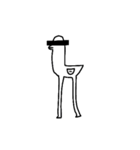 足の長いかもさん（EN)（個別スタンプ：38）