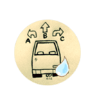 遊びで作ったスタンプくるま編（個別スタンプ：3）