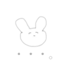 ゆる〜〜〜いうさぎ（個別スタンプ：4）