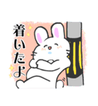 にっこりしたうさぎちゃん（個別スタンプ：3）