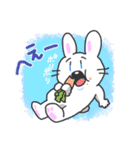 にっこりしたうさぎちゃん（個別スタンプ：21）