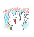 にっこりしたうさぎちゃん（個別スタンプ：23）