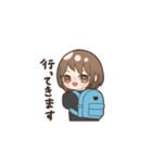 女の子とときどき猫（個別スタンプ：5）