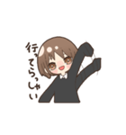 女の子とときどき猫（個別スタンプ：6）