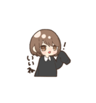 女の子とときどき猫（個別スタンプ：8）