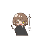 女の子とときどき猫（個別スタンプ：9）