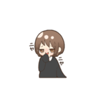 女の子とときどき猫（個別スタンプ：11）