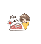 女の子とときどき猫（個別スタンプ：12）