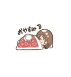 女の子とときどき猫（個別スタンプ：13）