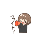 女の子とときどき猫（個別スタンプ：16）