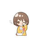 女の子とときどき猫（個別スタンプ：17）