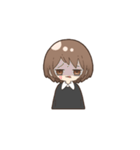 女の子とときどき猫（個別スタンプ：18）