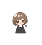 女の子とときどき猫（個別スタンプ：19）