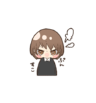 女の子とときどき猫（個別スタンプ：21）