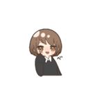 女の子とときどき猫（個別スタンプ：22）
