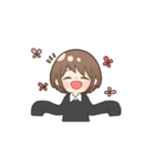 女の子とときどき猫（個別スタンプ：23）