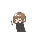 女の子とときどき猫（個別スタンプ：24）