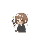 女の子とときどき猫（個別スタンプ：25）