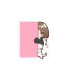 女の子とときどき猫（個別スタンプ：31）