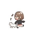 女の子とときどき猫（個別スタンプ：36）