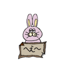 桃色兎さん（個別スタンプ：7）