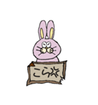 桃色兎さん（個別スタンプ：28）