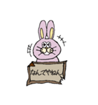 桃色兎さん（個別スタンプ：34）