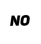 シロクロ文字（個別スタンプ：28）